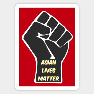 asian lives matter design Sticker